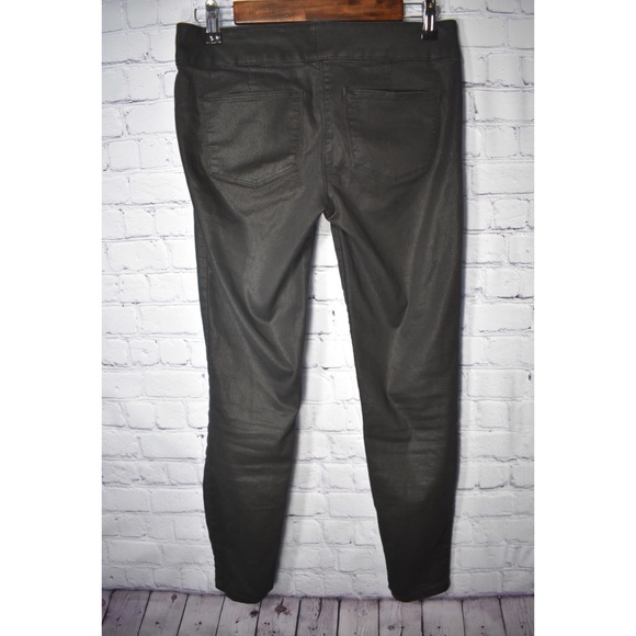 Black Metallic Skinny Jeans - Picture 4 of 6